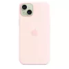 Apple Silicone Case MagSafe-yhteensopiva iPhone 15 Plus vaaleanpunainen