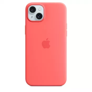 Apple Silicone Case MagSafe-yhteensopiva iPhone 15 Plus guava