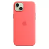 Apple Silicone Case MagSafe-yhteensopiva iPhone 15 Plus guava
