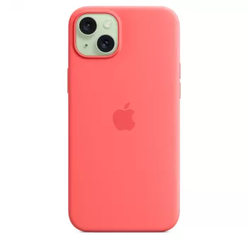 Apple Silicone Case MagSafe-yhteensopiva iPhone 15 Plus guava