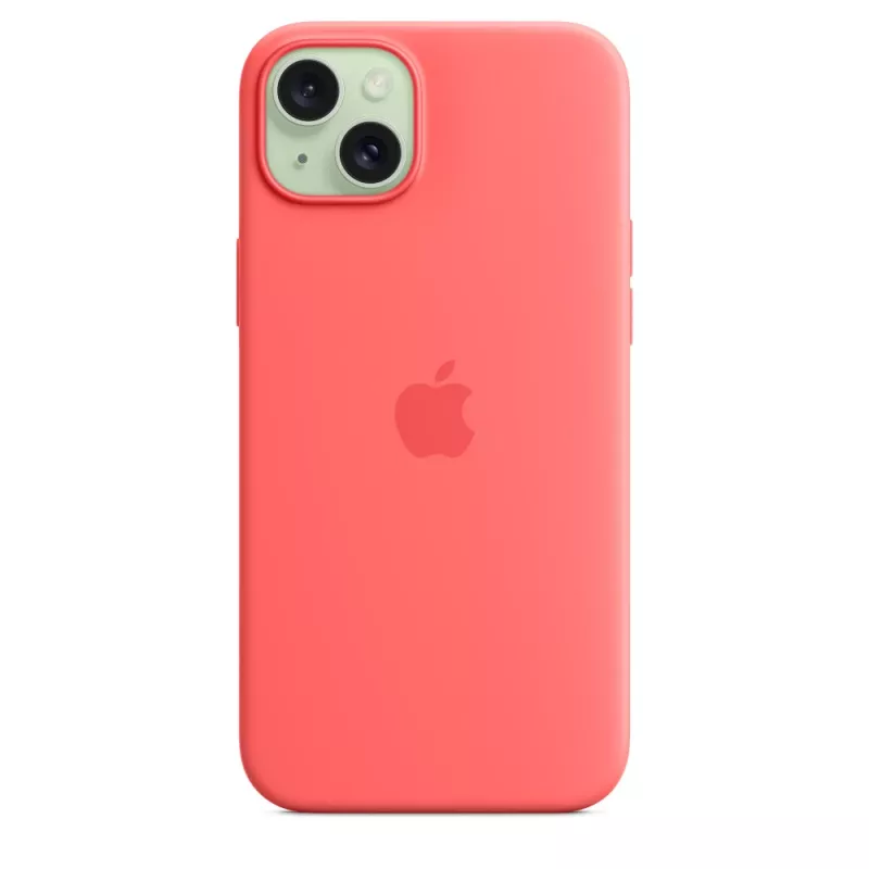 Apple Silicone Case MagSafe-yhteensopiva iPhone 15 Plus guava