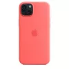 Apple Silicone Case MagSafe-yhteensopiva iPhone 15 Plus guava