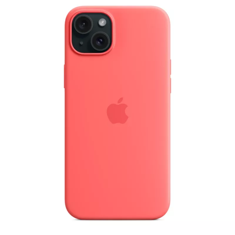 Apple Silicone Case MagSafe-yhteensopiva iPhone 15 Plus guava