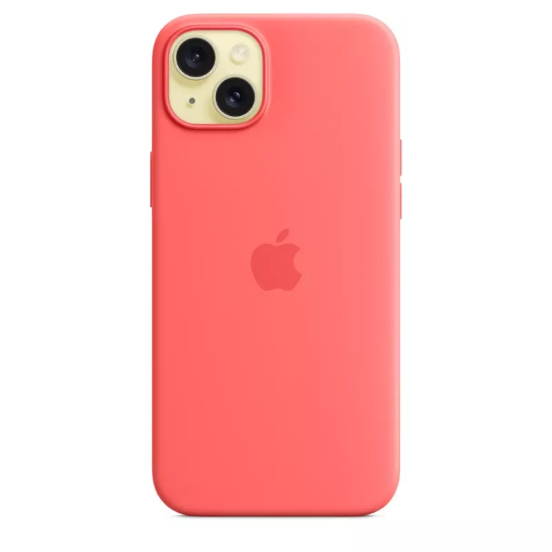 Apple Silicone Case MagSafe-yhteensopiva iPhone 15 Plus guava