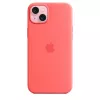 Apple Silicone Case MagSafe-yhteensopiva iPhone 15 Plus guava