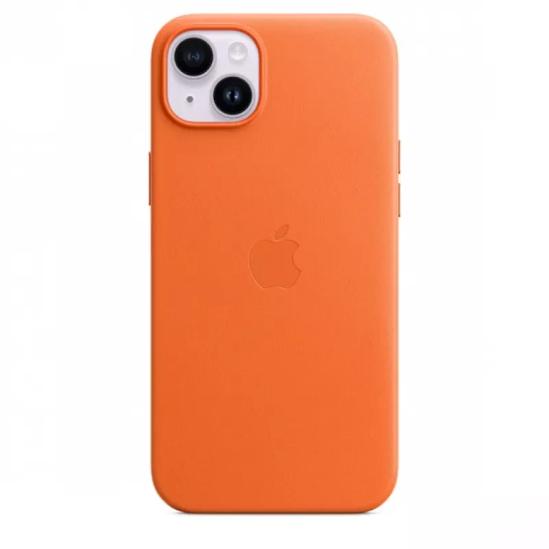 Apple nahkakuori MagSafe-yhteensopiva iPhone 14 Plus oranssi