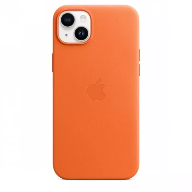 Apple nahkakuori MagSafe-yhteensopiva iPhone 14 Plus oranssi