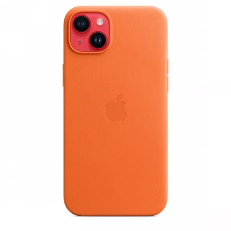 Apple nahkakuori MagSafe-yhteensopiva iPhone 14 Plus oranssi