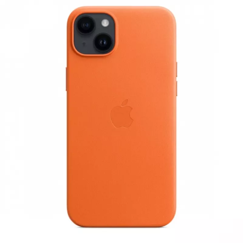 Apple nahkakuori MagSafe-yhteensopiva iPhone 14 Plus oranssi