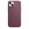 Apple FineWoven-kuori MagSafe-yhteensopiva iPhone 15 Plus mulberry