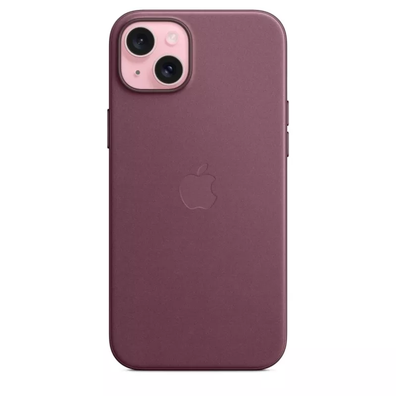 Apple FineWoven-kuori MagSafe-yhteensopiva iPhone 15 Plus mulberry
