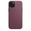 Apple FineWoven-kuori MagSafe-yhteensopiva iPhone 15 Plus mulberry