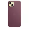 Apple FineWoven-kuori MagSafe-yhteensopiva iPhone 15 Plus mulberry