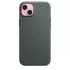 Apple FineWoven-kuori MagSafe-yhteensopiva iPhone 15 Plus evergreen