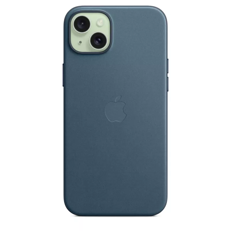 Apple FineWoven-kuori MagSafe-yhteensopiva iPhone 15 Plus Pacific Blue