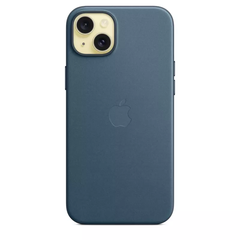Apple FineWoven-kuori MagSafe-yhteensopiva iPhone 15 Plus Pacific Blue