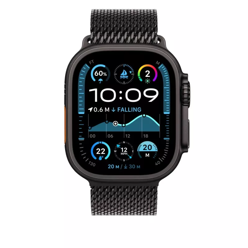 APPLE 49mm musta titaani Milanaise-silmukka - Small