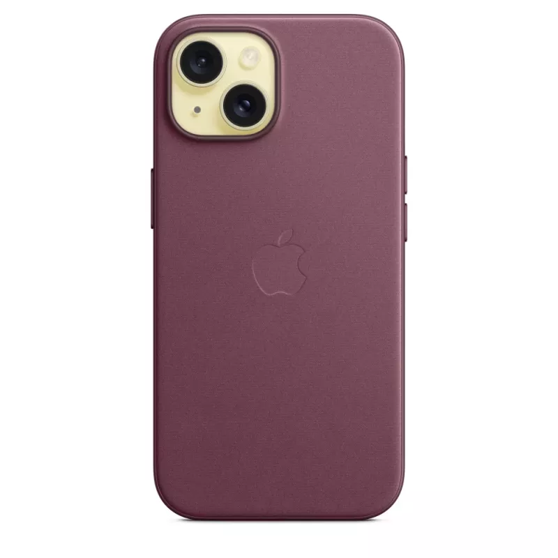 Apple FineWoven -kotelo MagSafe-yhteensopiva iPhone 15 Mulberry