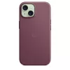 Apple FineWoven -kotelo MagSafe-yhteensopiva iPhone 15 Mulberry