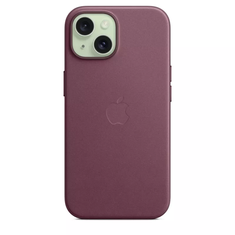 Apple FineWoven -kotelo MagSafe-yhteensopiva iPhone 15 Mulberry