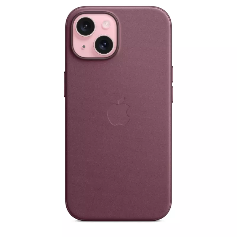 Apple FineWoven -kotelo MagSafe-yhteensopiva iPhone 15 Mulberry