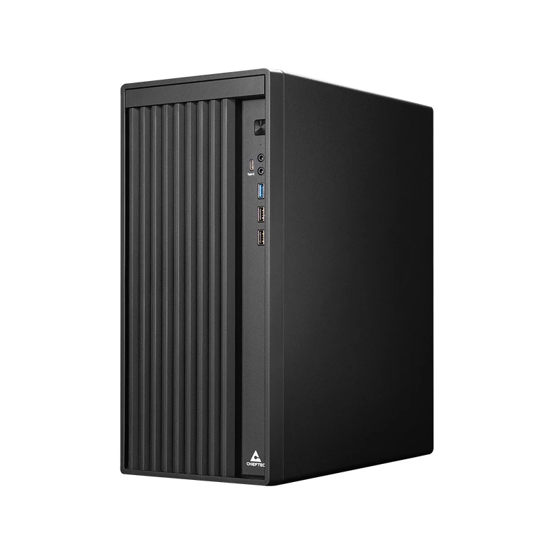 Chieftec BS-20B-OP Mini Tower -tietokonekotelo, microATX/Mini-ITX, ilman virtalähdettä, 2x 3,5″, 2x 2,5″, 1x 5,25″ asemapaikka, näytönohjain enintään 270 mm, USB-C, 90 mm tuuletin, musta