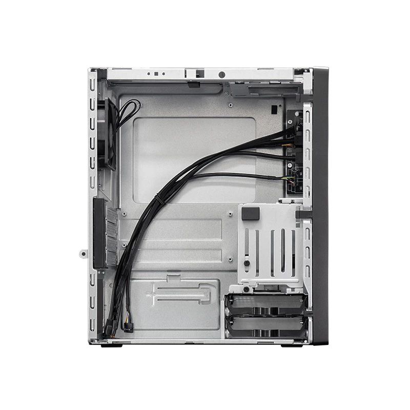 Chieftec BS-20B-OP Mini Tower -tietokonekotelo, microATX/Mini-ITX, ilman virtalähdettä, 2x 3,5″, 2x 2,5″, 1x 5,25″ asemapaikka, näytönohjain enintään 270 mm, USB-C, 90 mm tuuletin, musta