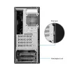 Chieftec BS-20B-OP Mini Tower -tietokonekotelo, microATX/Mini-ITX, ilman virtalähdettä, 2x 3,5″, 2x 2,5″, 1x 5,25″ asemapaikka, näytönohjain enintään 270 mm, USB-C, 90 mm tuuletin, musta