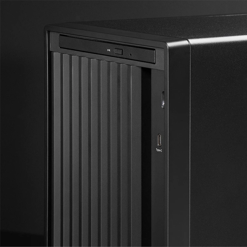 Chieftec BS-20B-OP Mini Tower -tietokonekotelo, microATX/Mini-ITX, ilman virtalähdettä, 2x 3,5″, 2x 2,5″, 1x 5,25″ asemapaikka, näytönohjain enintään 270 mm, USB-C, 90 mm tuuletin, musta