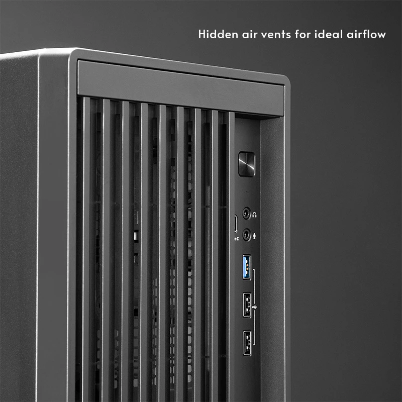 Chieftec BS-20B-OP Mini Tower -tietokonekotelo, microATX/Mini-ITX, ilman virtalähdettä, 2x 3,5″, 2x 2,5″, 1x 5,25″ asemapaikka, näytönohjain enintään 270 mm, USB-C, 90 mm tuuletin, musta