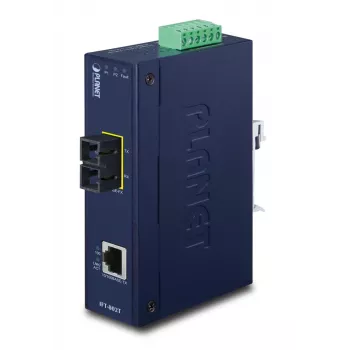 PLANET Ip30 teollinen Fast Ethernet -muunnin Sc Mm