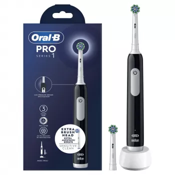 Oral-B Pro Series 1 aikuisten oskilloiva hammasharja musta, valkoinen