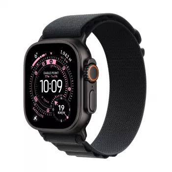 Älykello Apple Watch Ultra 3 GPS + Cellular 49mm musta titaanikuori ja musta Alpine Loop Medium