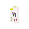 BASEUS punottu Cafule-pikalatauskaapeli – USB Type-A Type-C 2 A – 2 m – punainen (nailon)