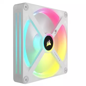 CORSAIR Qx RGB Series Icue Link Qx140 RGB valkoinen 140 mm magneettinen kupoli-RGB-tuuletinlaajennussarja