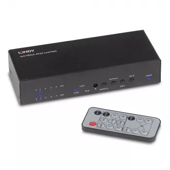 AV-matriisikytkin Lindy 4x2 HDMI 4K60 matriisi
