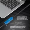 Lindy 8 m USB 3.0 Active Extension Pro, 8 m, USB A, USB A, USB 3.2 Gen 1 (3.1 Gen 1), 5 Gbit/s, musta