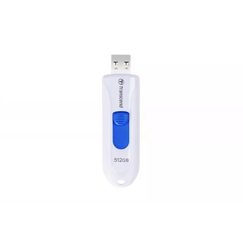 TRANSCEND JetFlash 790w - 512 GB USB-muistitikku - USB 3.1 - valkoinen