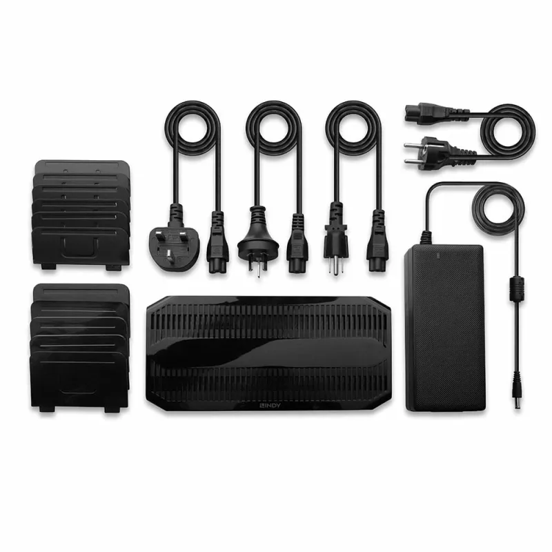 Lindy 120W 10-porttinen USB-latausasema