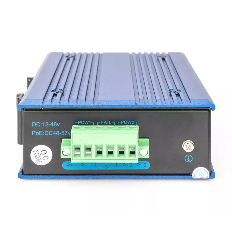 Digitus DN-651118 teollinen 5-porttinen Gigabit-kytkin, hallitsematon, DIN-kisko