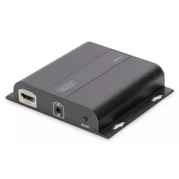 DIGITUS HDMI-jatko 4K over IP, vastaanotinyksikkö verkkokaapelilla (CAT 5/5e/6/7), 4K2K/30Hz, musta