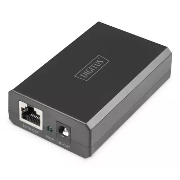DIGITUS Gigabit Ethernet PoE-haaroitin 802.3af/at/bt lähtö: 12V/4,25A 24V/2,125A 51W