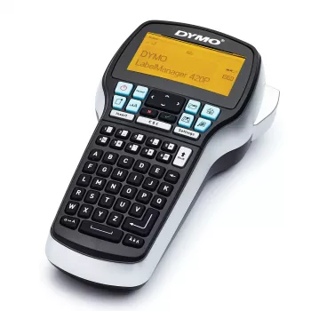 DYMO LabelManager 420P suurtehoinen tarratulostinsarja akkukäytöllä ja kannettava | ABC-näppäimistö 4 rullaa D1-tarroja & kantolaukku