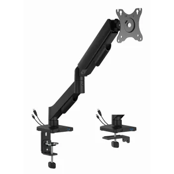 Työpöytänäyttöteline Gembird MA-DA1U-01 näytöille enintään 32 tuumaa (81,3 cm), max. 9 kg, VESA 75x75–100x100, musta