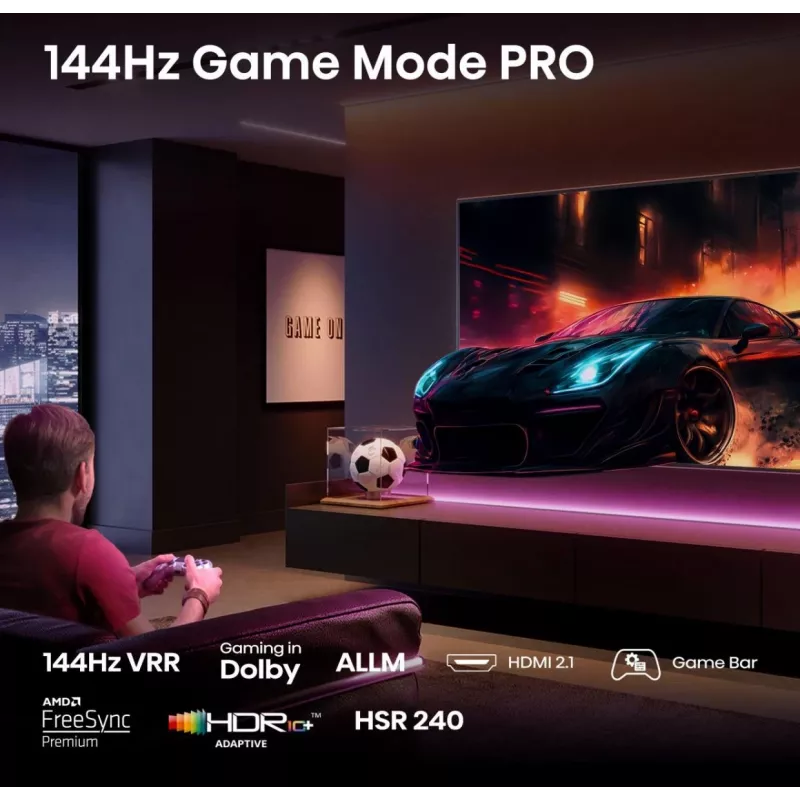 Hisense E7Q PRO 50E7Q PRO 127 cm (50 tuumaa) 4K Ultra HD Smart TV Wi-Fi musta