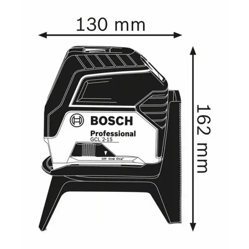Bosch GCL 2-15 viiva-/pistelaser 15 m 650 nm