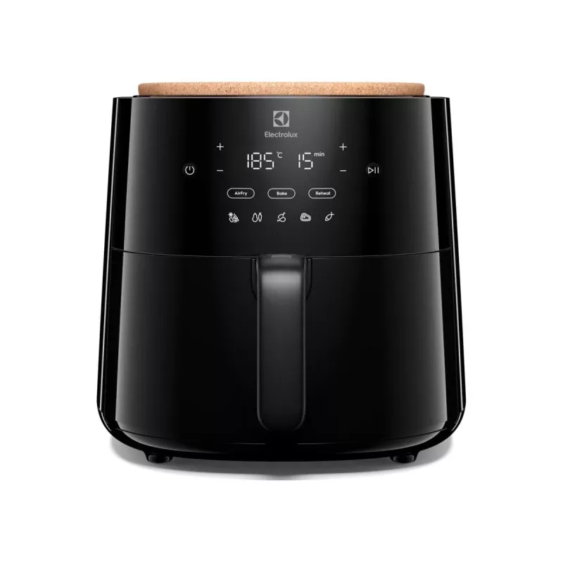 Kiertoilmakypsennin Electrolux EAF5B — 5 l, 1500 W, jopa 200 °C, 8 ohjelmaa, kosketusohjaus, LED-näyttö