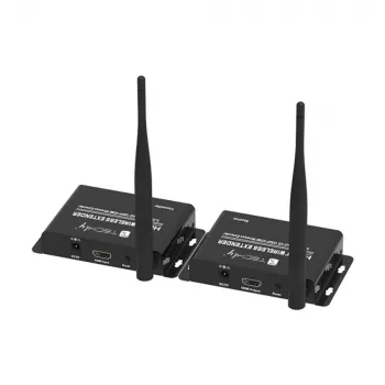 Techly IDATA HDMI-WL55 AV-jatko AV-lähetin ja -vastaanotin musta