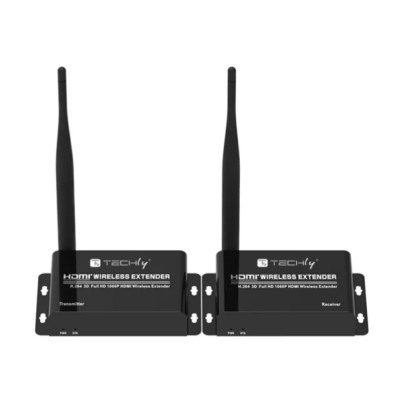 Techly IDATA HDMI-WL55 AV-jatko AV-lähetin ja -vastaanotin musta