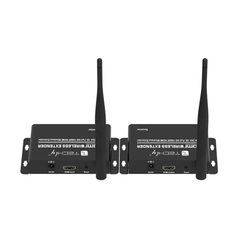 Techly IDATA HDMI-WL55 AV-jatko AV-lähetin ja -vastaanotin musta